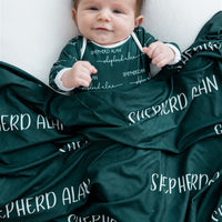 Carter Hunter Green Stretchy Swaddle