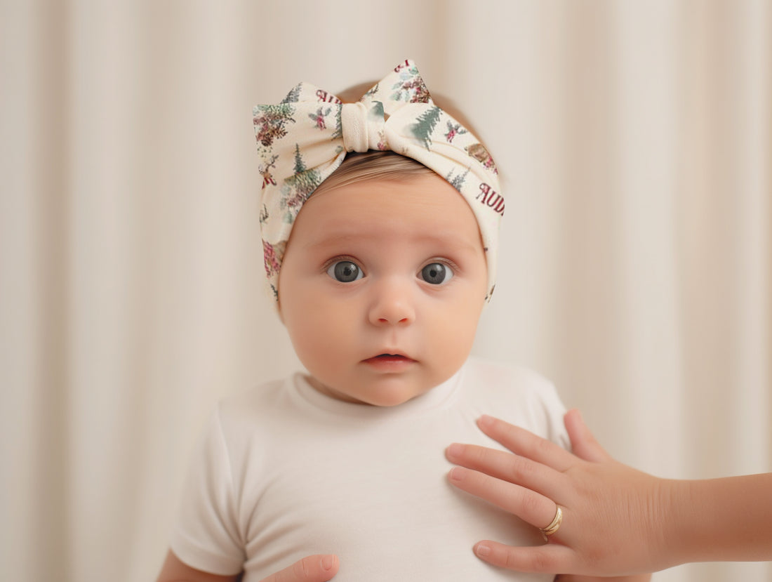 Christmas in the Forest Knotted Baby Gown