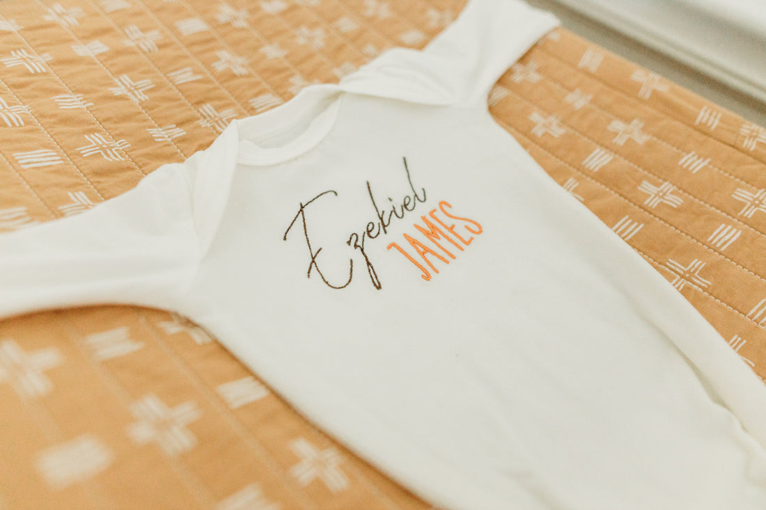 Zeke Knotted Baby Gown