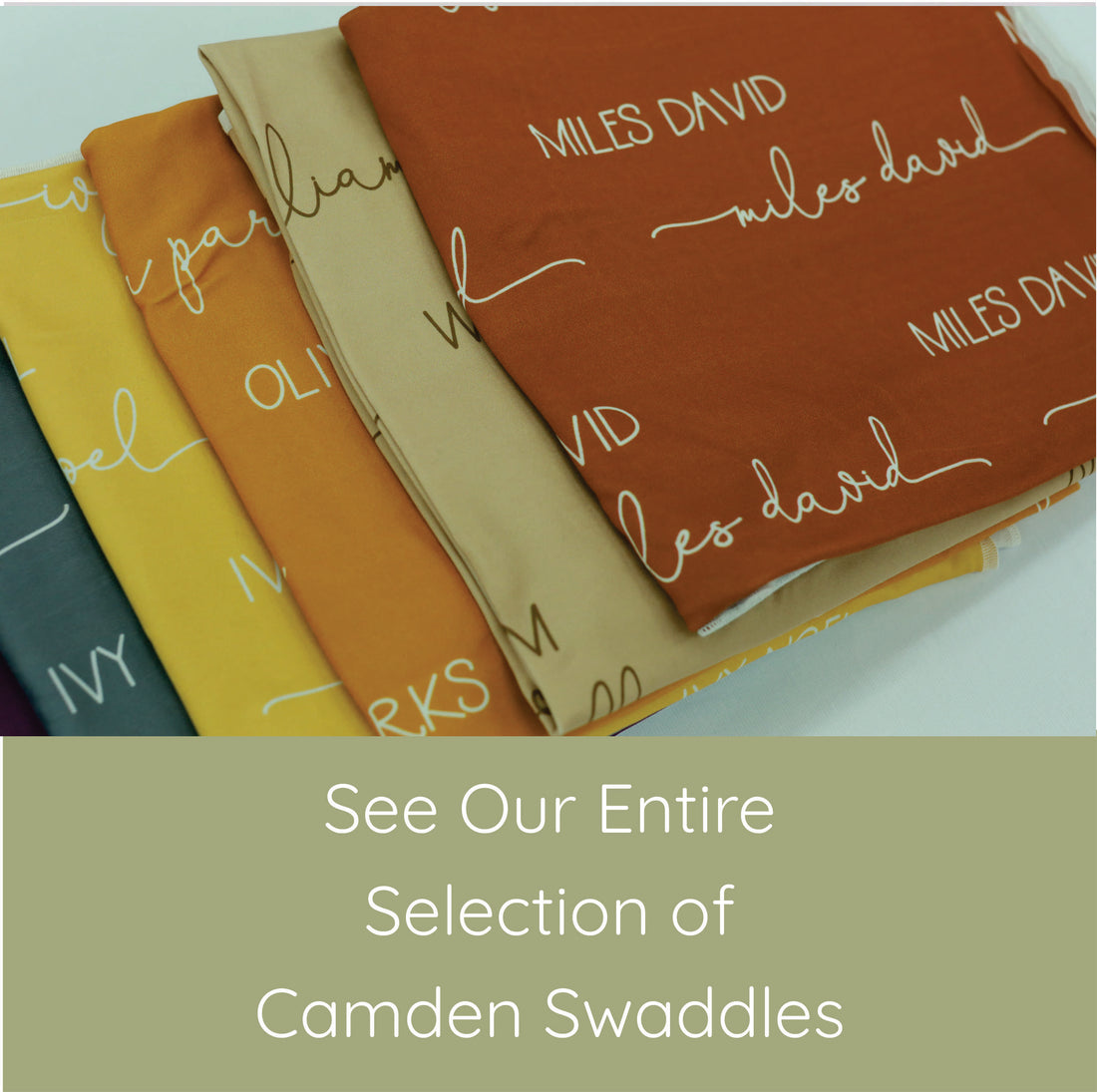 Camden Honey Yellow Stretchy Swaddle