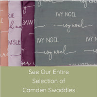 Camden Grandpa Gray Stretchy Swaddle