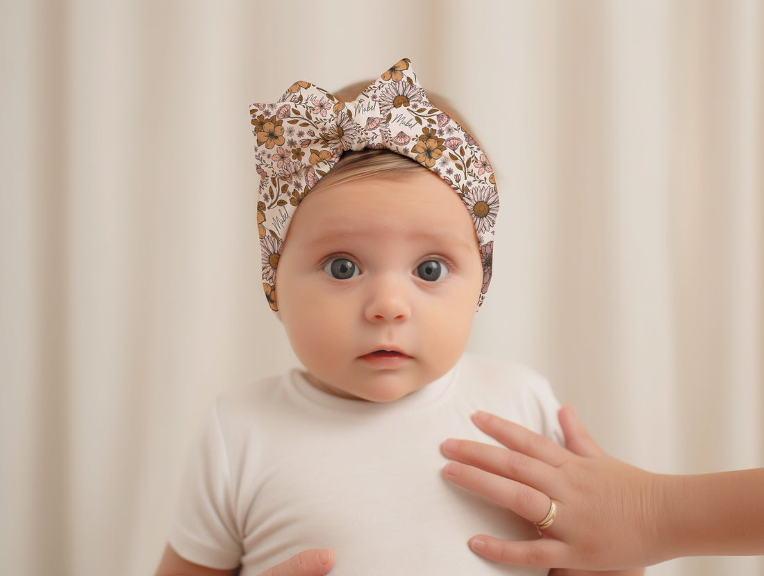 Courtney Floral Knotted Baby Gown