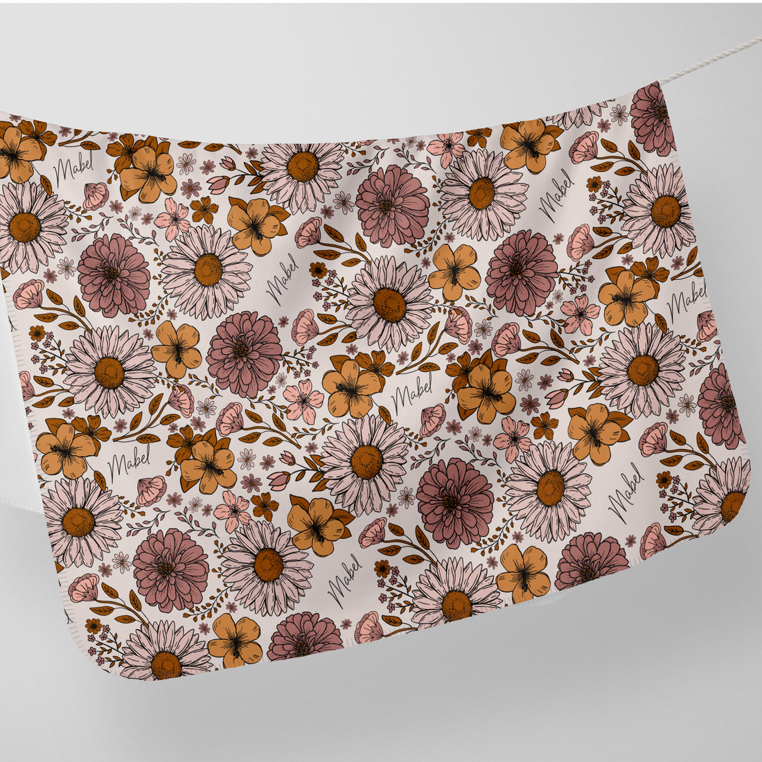 Courtney Floral Stretchy Swaddle