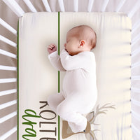 Deer Hunter Personalized Custom Crib Sheet