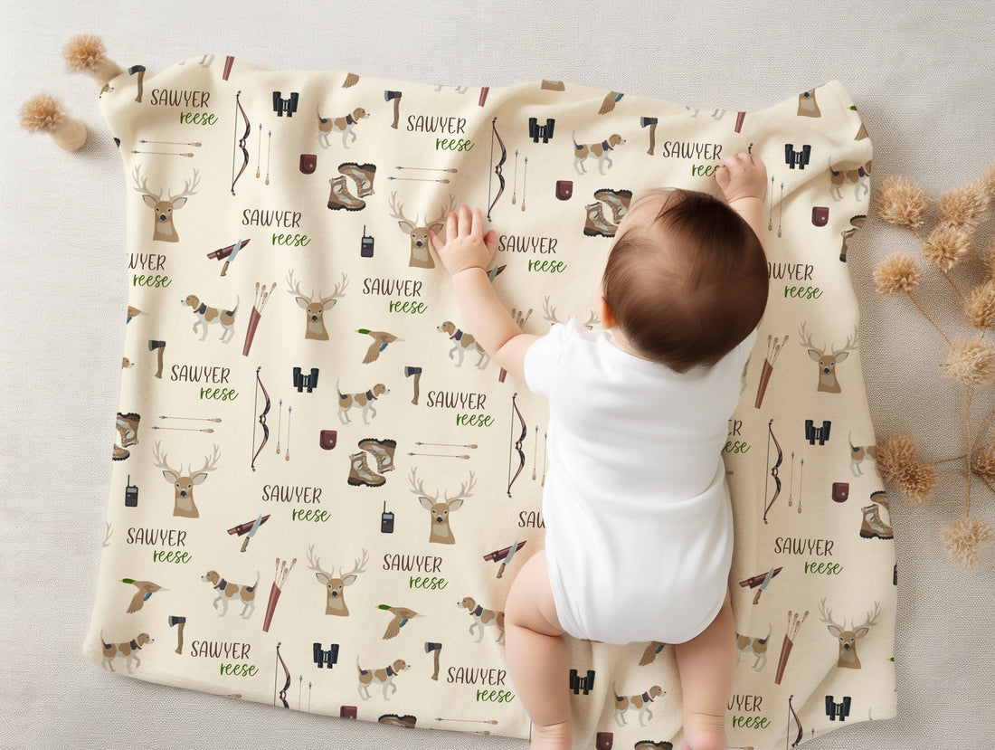 Deer Hunter Baby Deluxe Blanket