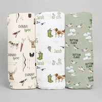 Baby Swaddle Blankets - Stretch Knit Swaddle 3 Pack | Newborn Sleep Saver Set