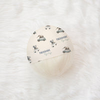 Elephants in Cars Knotted Baby Gown