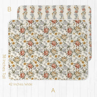 Baby Girl Gift Set – Personalized Floral Baby Gown & Soft Swaddle Blanket