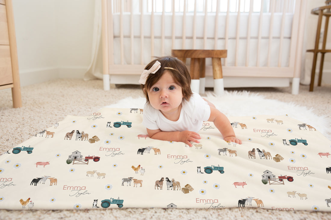 Friendly Farm Baby Deluxe Blanket