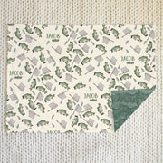 Personalized Baby Blanket – Bass Fisherman Minky Baby Fishing Blanket, Plush & Cozy