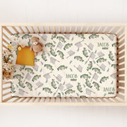 Bass Fisherman Baby Boy Personalized Crib Sheet