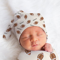 Football Hat or Headband (Boy and Girl Prints)