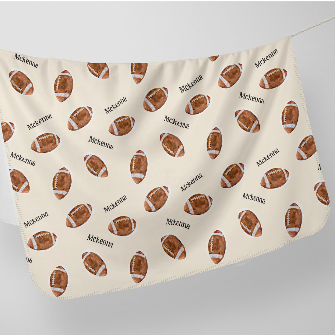 Football Stretchy Swaddle (Boy and Girl Options)