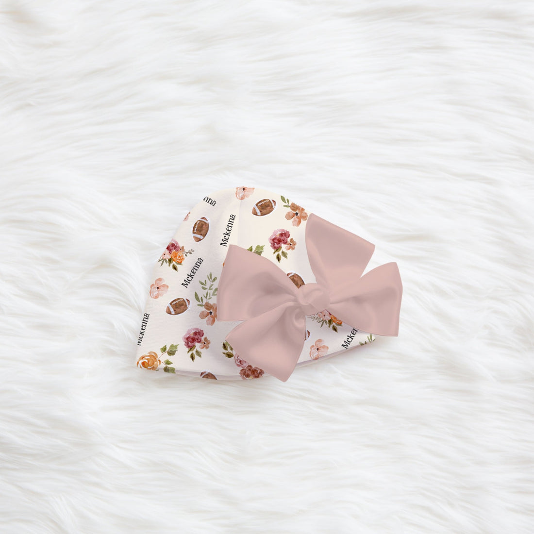 Football Hat or Headband (Boy and Girl Prints)