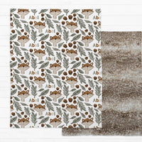 Fox in the Forest Personalized Minky Baby Blanket