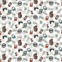 Personalized Gamer Pajamas - Soft Knit Video Game Pajamas for Boys, Custom Name Sleepwear