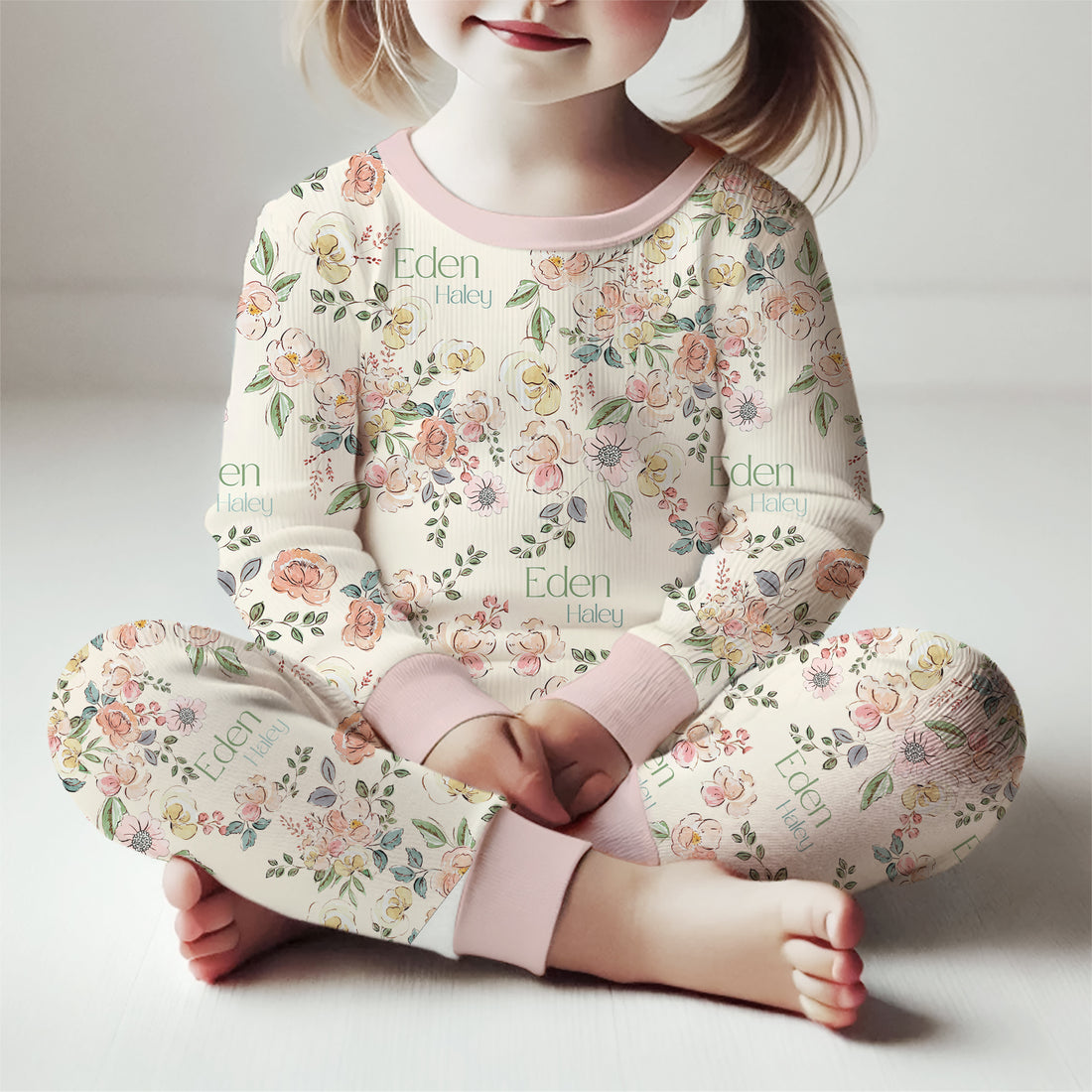 Garden of Eden Personalized Pajamas – Custom Girl Sleepwear