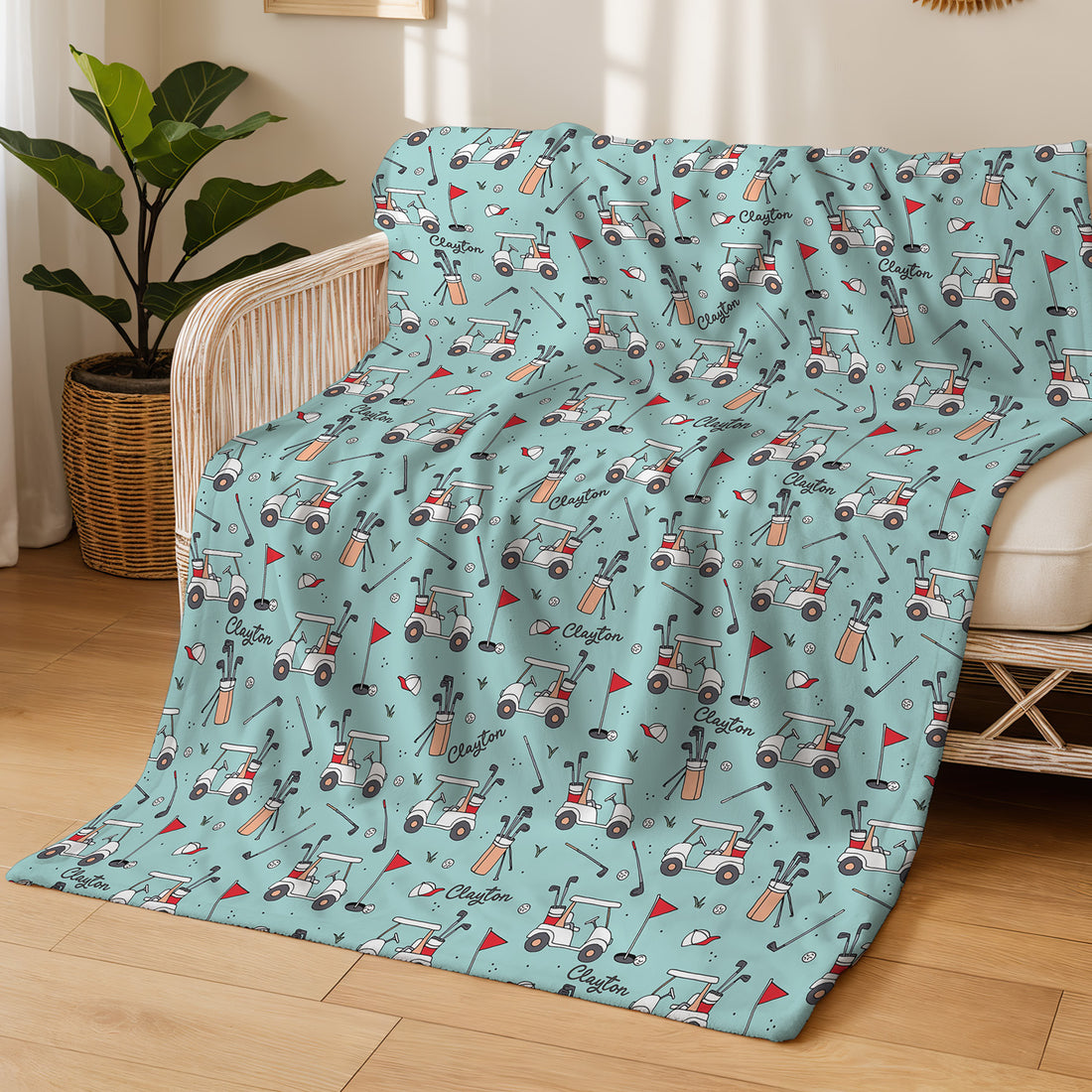 Minky Toddler Blanket – Personalized Double Sided Blanket With Cozy Plush Fabric