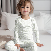 Floral Toile Pajamas - Personalized Kids Sleepwear With Soft Minky Fabric
