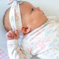 Pink Heirloom Bow Baby Girl Headwear Personalized
