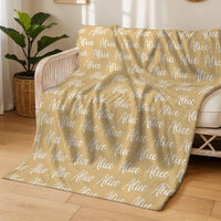 Minky Toddler Blanket – Personalized Double Sided Blanket With Cozy Plush Fabric