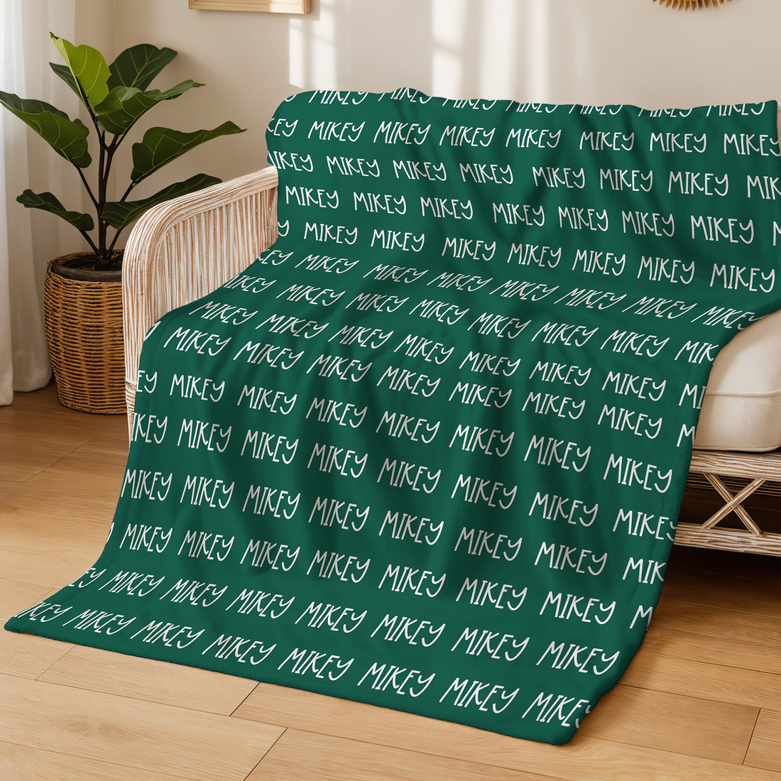 Minky Toddler Blanket – Personalized Double Sided Blanket With Cozy Plush Fabric