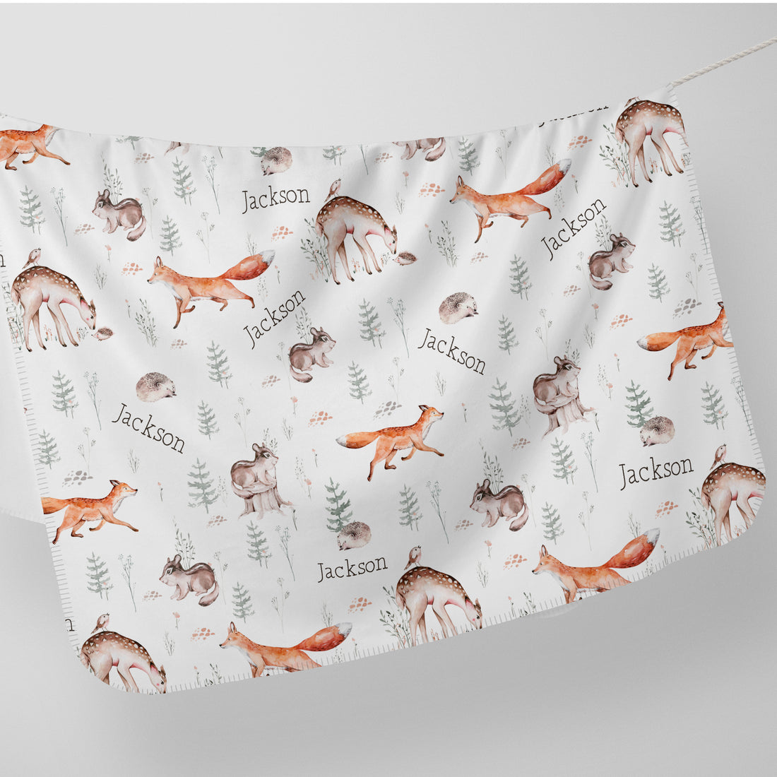 Woodland Baby Gift Set – James Forest Take Me Home Outfit with Swaddle, Gown & Hat