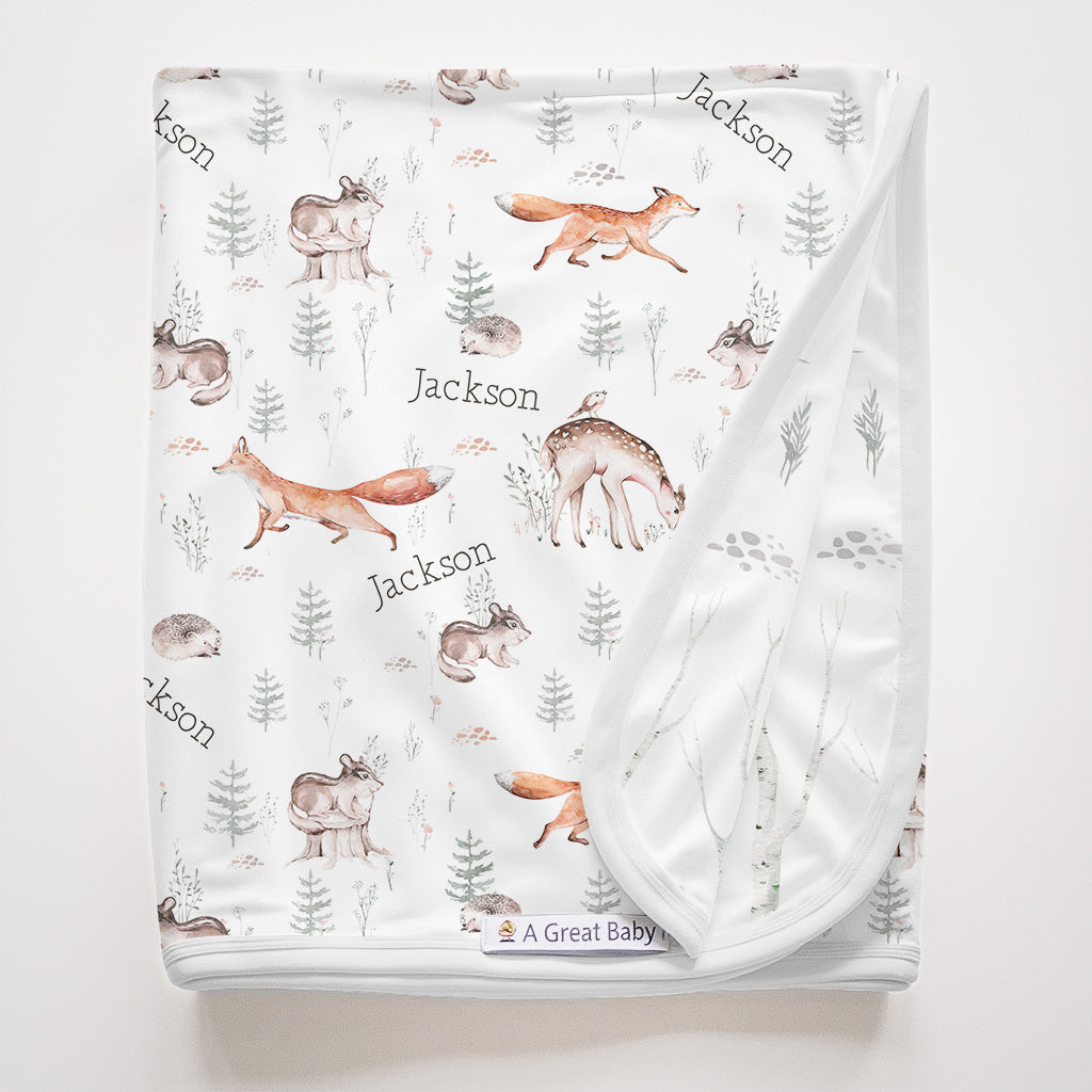 Woodland Baby Gift Set – James Forest Take Me Home Outfit with Swaddle, Gown & Hat