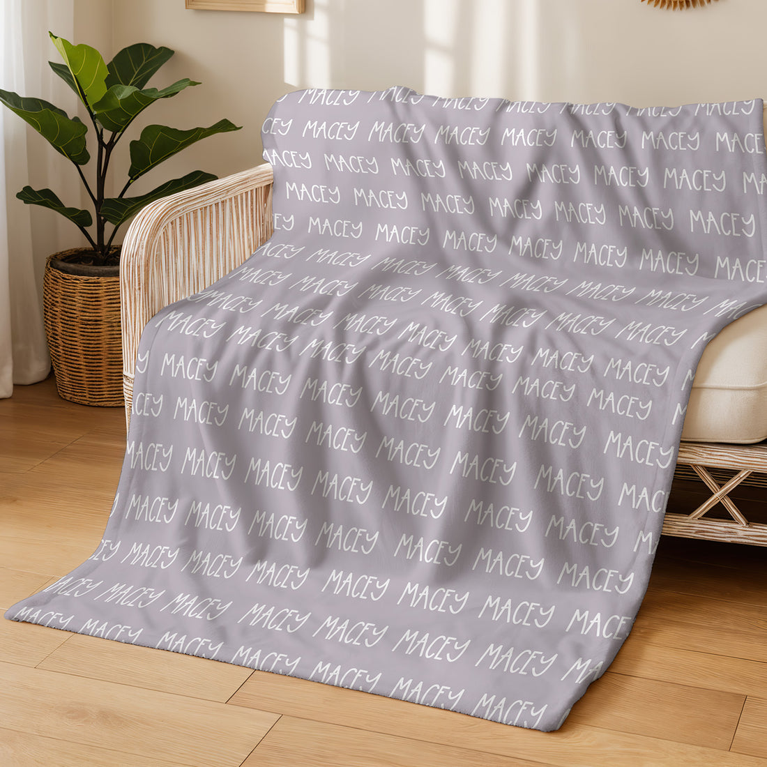 Minky Toddler Blanket – Personalized Double Sided Blanket With Cozy Plush Fabric