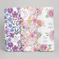 Baby Swaddle Blankets - Floral Baby Swaddle 3-Pack | Soft Newborn Wrap Set