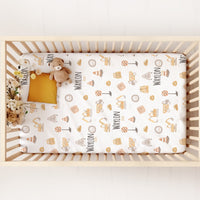 Personalized Crib Sheets – Soft Baby Crib Sheets With Vibrant Nursery Prints