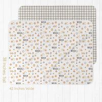 Little Diggers Baby Boy Swaddle Blanket Personalized