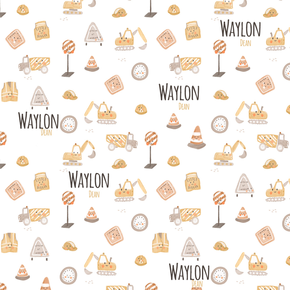 Baby Car Seat Cover – Little Diggers Print | Stretchy Infant Nursing & Travel Cover