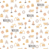 Baby Car Seat Cover – Little Diggers Print | Stretchy Infant Nursing & Travel Cover