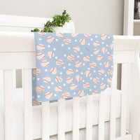 Personalized Keepsake Baby Blanket - Little Slugger Baseball Boy Nursery Gift