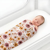 Courtney Floral Stretchy Swaddle
