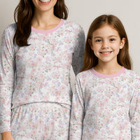 Pretty In Pink Pajamas – Personalized Girls Floral Sleepwear With Custom Name