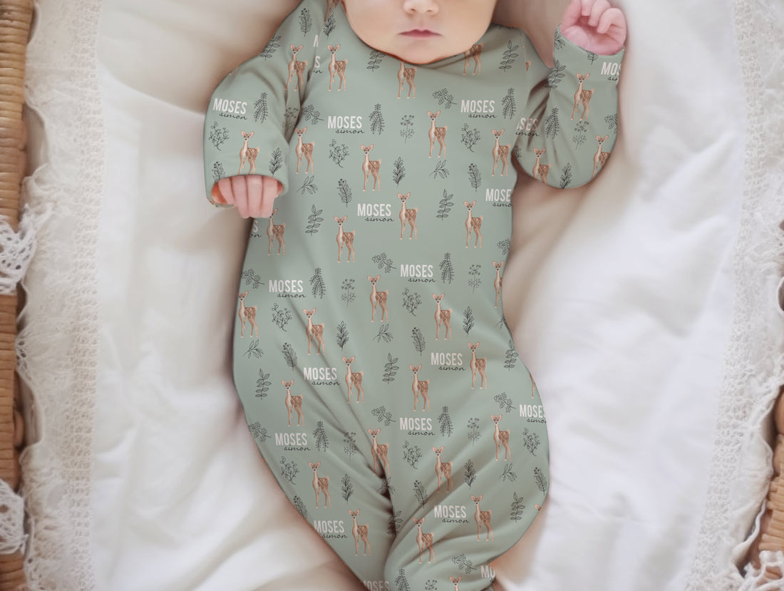 Moses Knotted Baby Gown