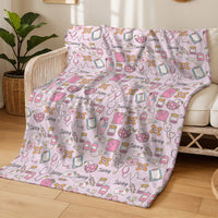 Minky Toddler Blanket – Personalized Double Sided Blanket With Cozy Plush Fabric