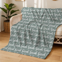 Minky Toddler Blanket – Personalized Double Sided Blanket With Cozy Plush Fabric