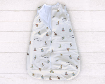 Classic Peter Rabbit Baby Sleep Sack | Vintage- Inspired Wearable Blanket with Adorable Images