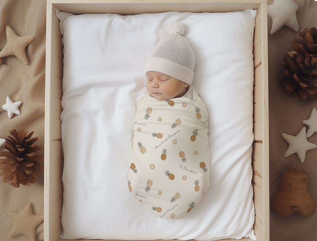 Pineapple Infertility Awareness Stretchy Swaddle