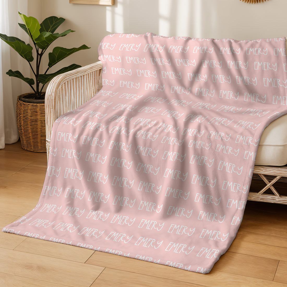 Minky Toddler Blanket – Personalized Double Sided Blanket With Cozy Plush Fabric