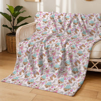 Minky Toddler Blanket – Personalized Double Sided Blanket With Cozy Plush Fabric