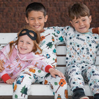 Holiday Golden Retrievers Pajamas - Personalized Kids Name Christmas Sleepwear