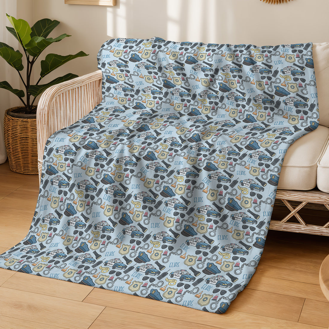 Minky Toddler Blanket – Personalized Double Sided Blanket With Cozy Plush Fabric