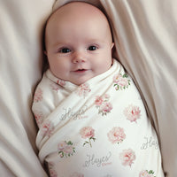 Pretty Peony Stretchy Swaddle