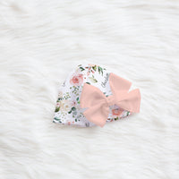 Personalized Baby Blanket – Vintage Pink Roses Floral Receiving Blanket with Satin Trim