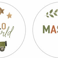 Personalized Baby Blankets | Sergeant Safari Take Me Home Set - Soft, Cozy Essentials