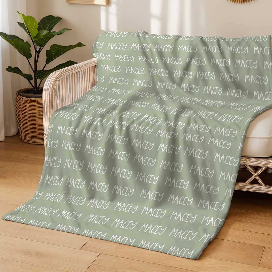 Minky Toddler Blanket – Personalized Double Sided Blanket With Cozy Plush Fabric